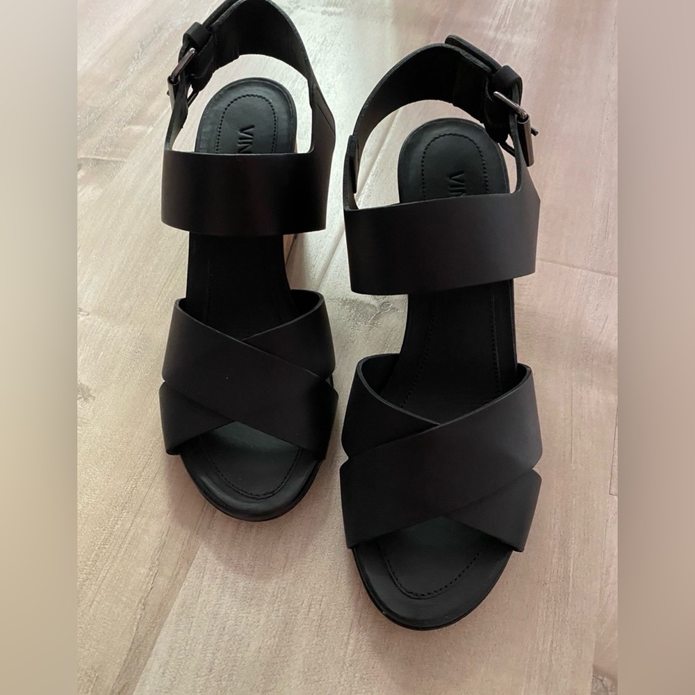 Vince Women's Black Strappy Sandals